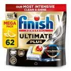 Finish Ultimate Plus Intensive Clean & Shine Dishwasher Tablets Lemon x62