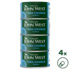 John West Tuna Chunks in Brine 4x125g