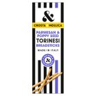 Crosta & Mollica Parmesan & Poppy Seed Torinesi Breadsticks 120g