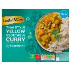 Sainsbury's Yellow Vegetable Curry with Sticky Jasmine Rice Thai Style, Limited Edition 400g