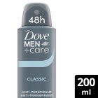 Dove Men+Care Antiperspirant Deodorant Aerosol Classic 200ml