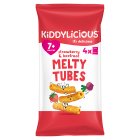 Kiddylicious Strawbery & Beetroot Melty Tubes Baby Snacks 4x10g