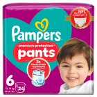 Pampers Premium Protection Nappy Pants Essential Pack Nappies Size 6, 15kg+ x24