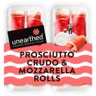 Unearthed Prosciutto Crudo & Mozzarella Rolls 60g