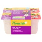 Sainsbury's Flourish Gut Health Yogurts 4x100g