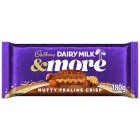 Cadbury Dairy Milk & More Nutty Praline Crisp 180g