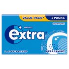 Extra Peppermint Sugarfree Chewing Gum Pieces Multipack 5x10