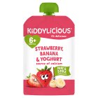 Kiddylicious Strawberry, Banana & Yoghurt Pouch Baby Food 100g
