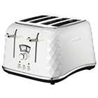 De'Longhi Brillante 4 Slice Toaster White