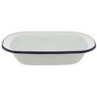 Falcon 20cm Rectangular Enamel Pie Dish - Blue