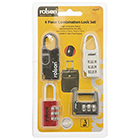 Rolson Tools Pack of 4 Combination Locks