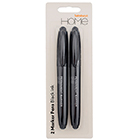 Sainsbury's Home Marker Pens Black 2pk