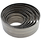 Sainsbury's Home Stainless Steel Cookie Cutters Straight Edge