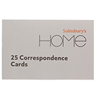 Sainsbury's Home Correspondence Cards 25pk