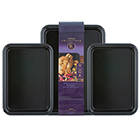 Sainsbury's Home 3pc Collection Medium Oven Tray Set - Black