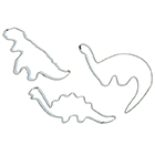 Sainsbury's Home 3 Piece Stainless Steel Dinosaurs Cookie Cutters