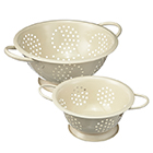 Sainsbury's Home Pack of 2 Colander Cream