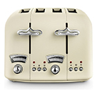 De'Longhi Argento Flora 4 Slice Toaster Jasmine Beige