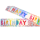 Sainsbury's Home Rainbow Birthday Foil Banner