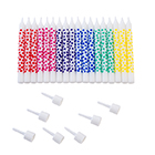 Sainsbury's Home Pattern Rainbow Candles 24pk