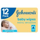 sainsburys johnsons baby wipes